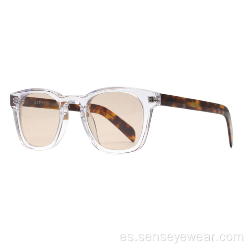 UV400 Eco Bio Vintage Acetato Sombras polarizadas Gafas de sol